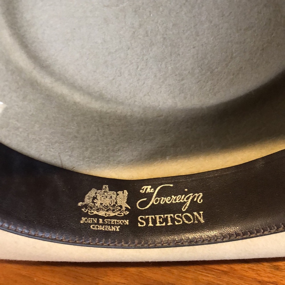 Vintage Stetson The Sovereign sz 6 7/8 approx Fur Felt!! - Picture 6 of 9